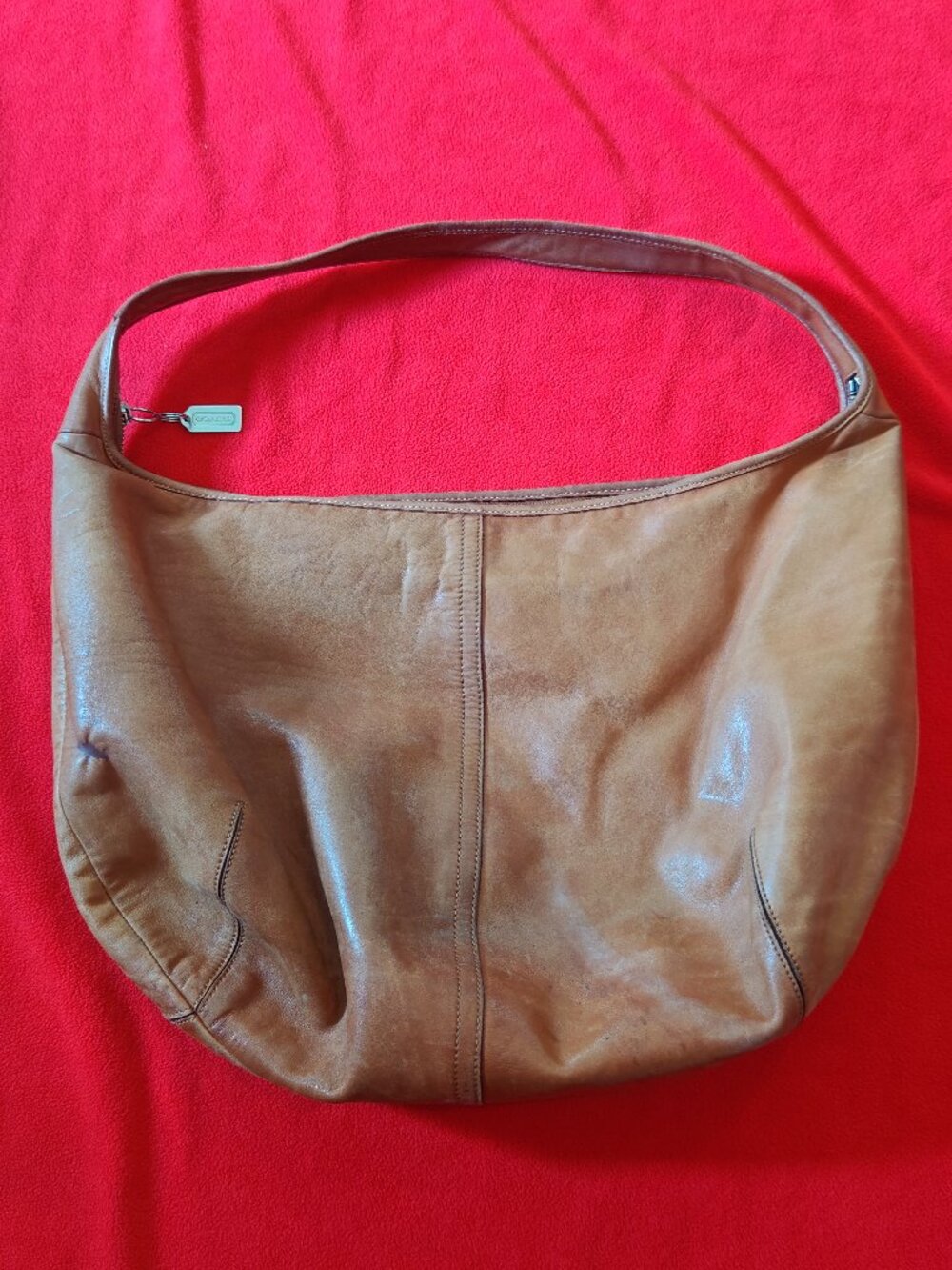 Vintage Coach Leather Ergo Hobo Shoulder Bag — Tan/Caramel - Picture 2 of 4